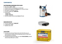 KIT BOMBA DE AGUA SUMERGIBLE PEDROLLO PARA VACIADO TOP 2 FLOOR 